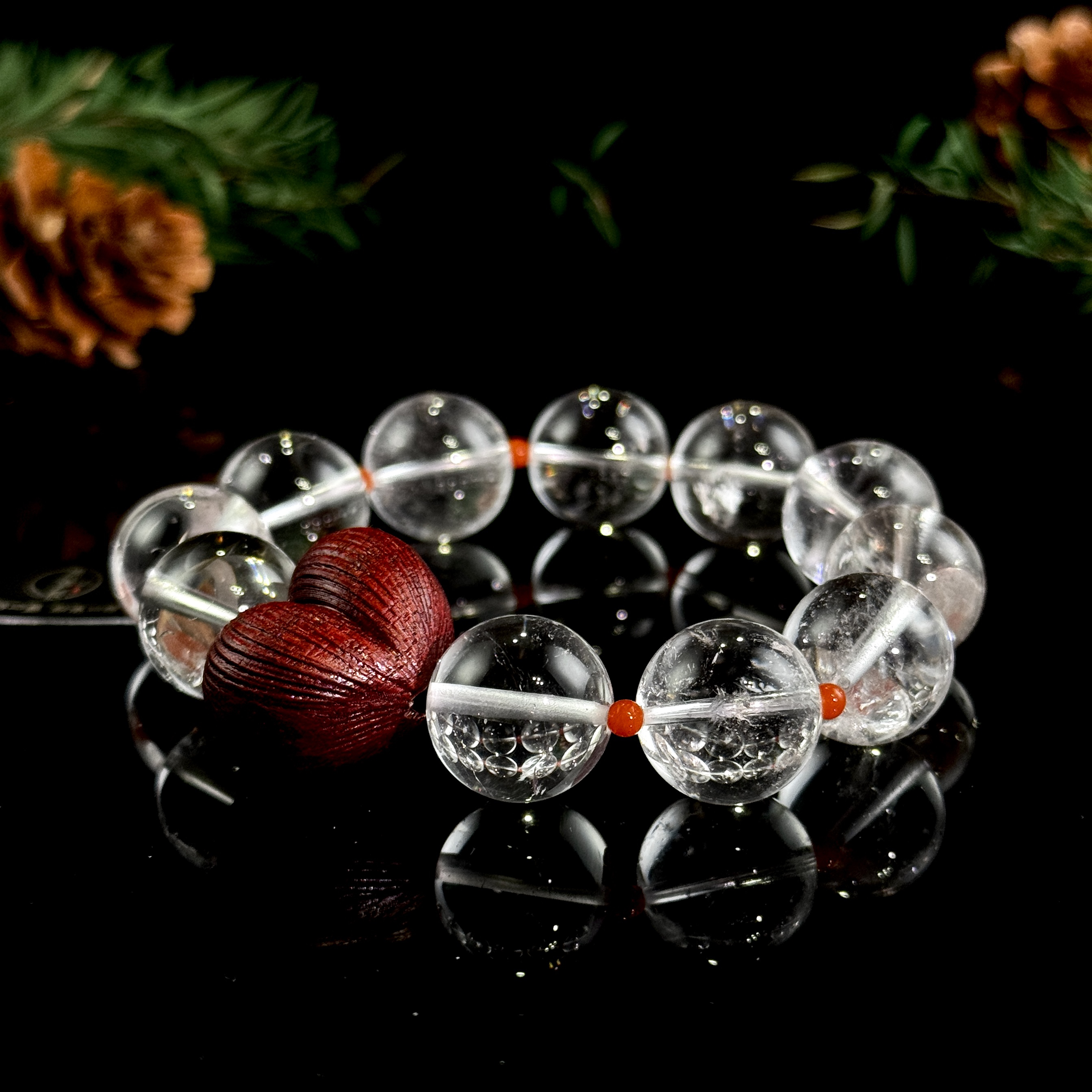 F827G「维·升」桃心 喜马拉雅 水晶 手串