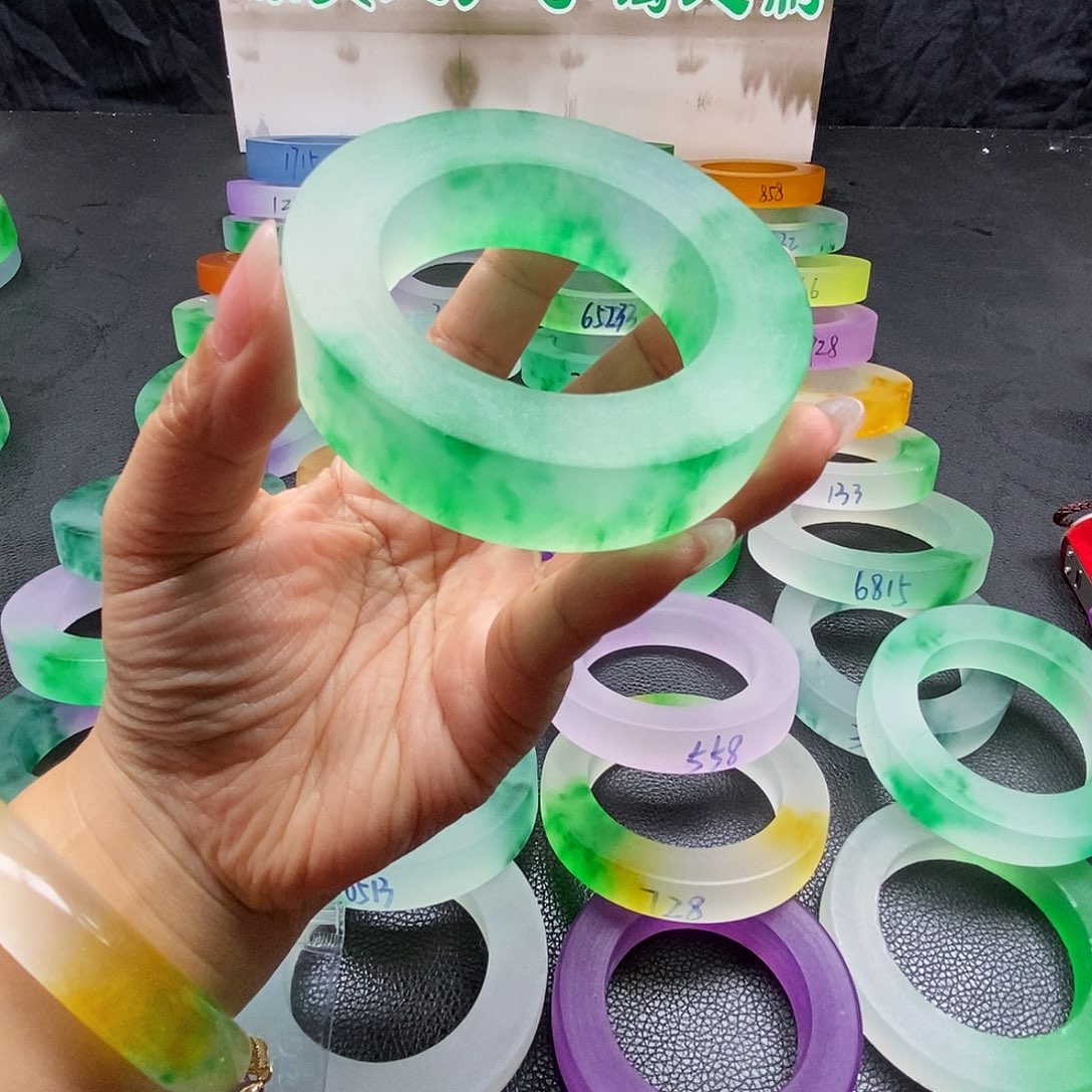 青***水玉时尚百搭独龙翠手镯