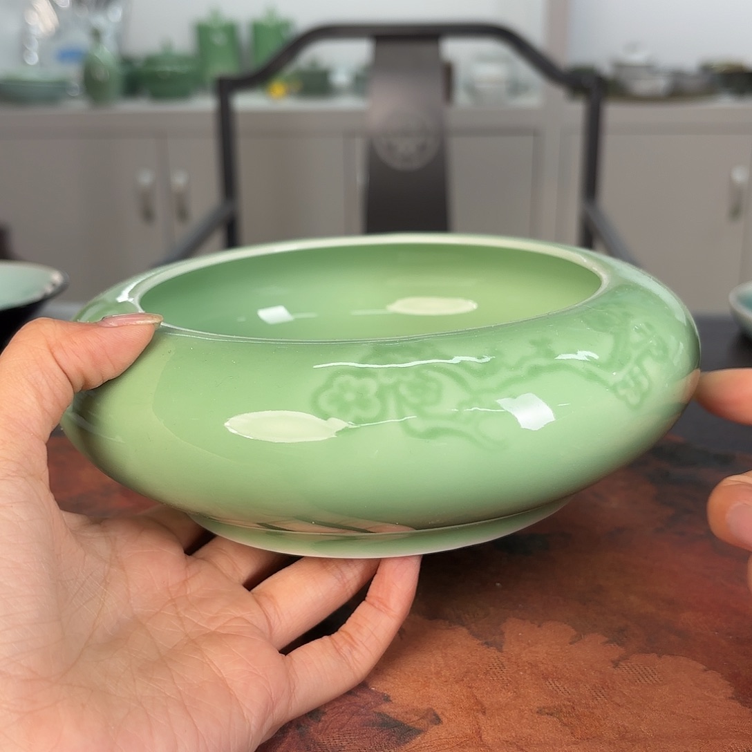 龙泉云间青瓷小米茶器