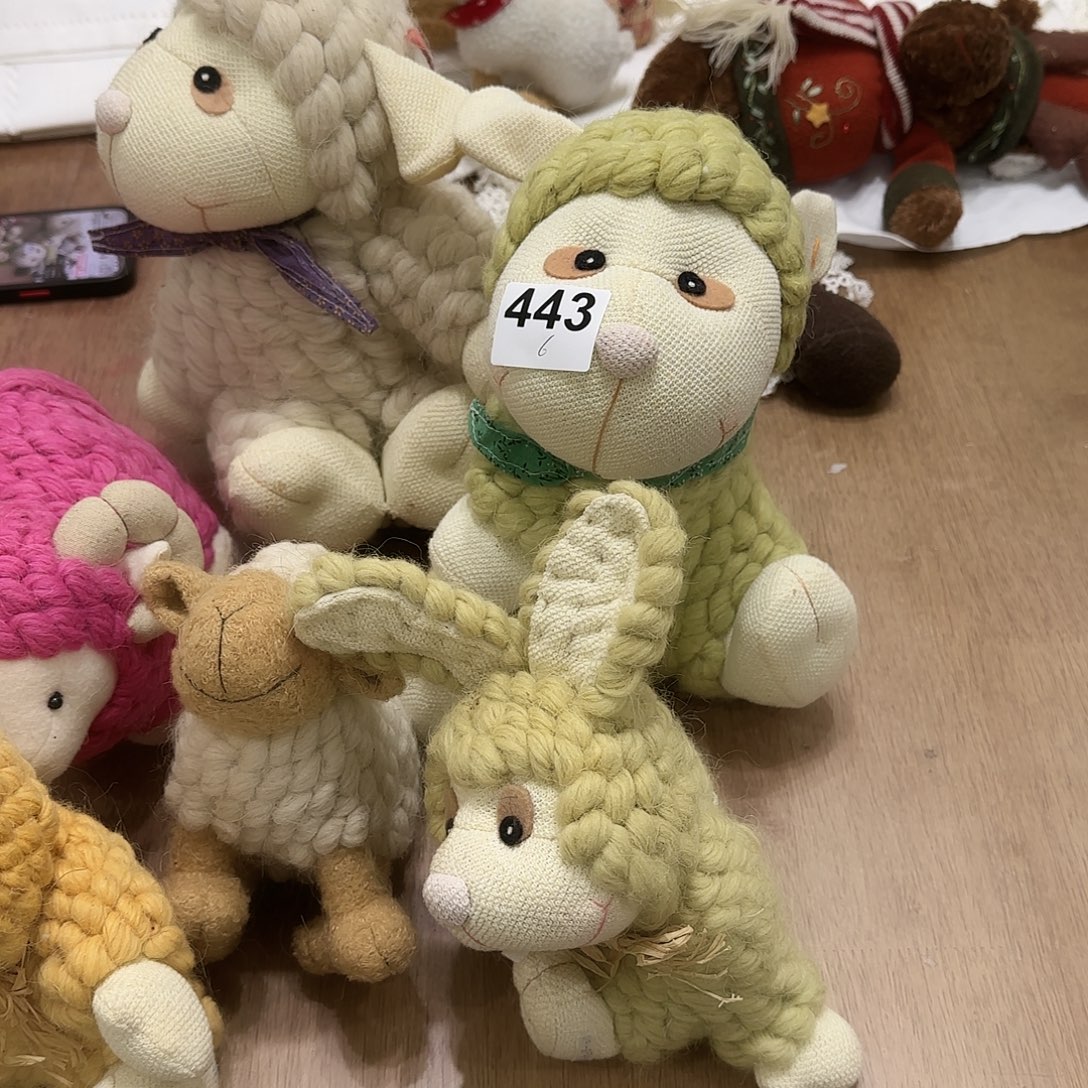 浅***调亚麻玩偶小羊443号