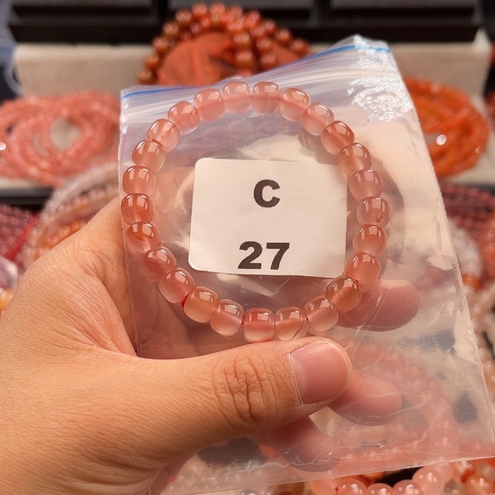 南红玛瑙未镶嵌多样性发货默认微瑕称重8mm