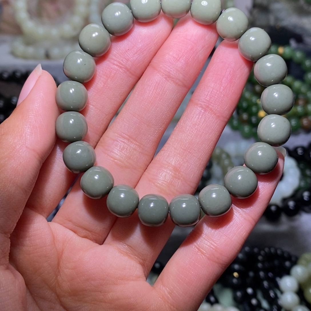 和田玉未镶嵌手链