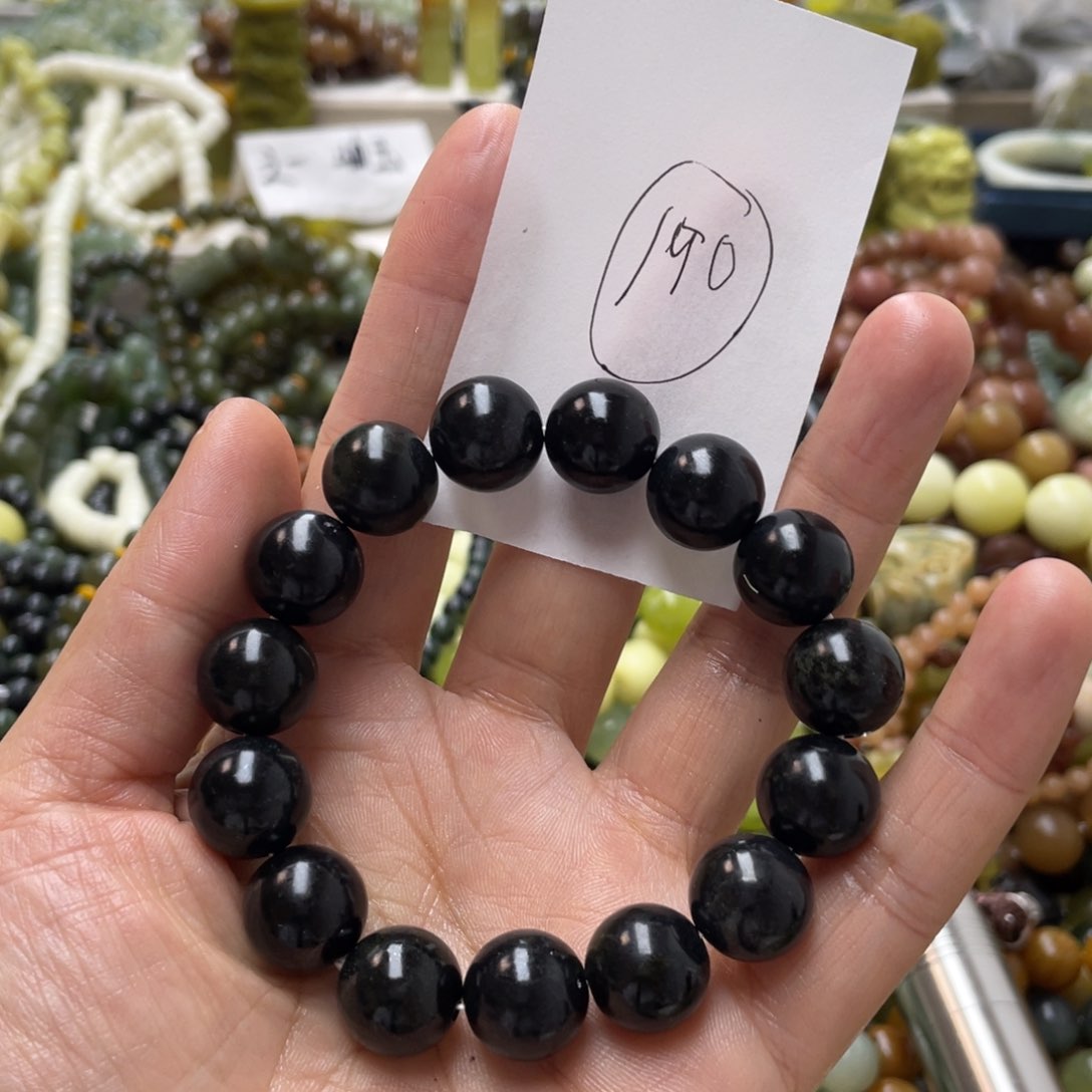 蛇纹石玉手链未镶嵌