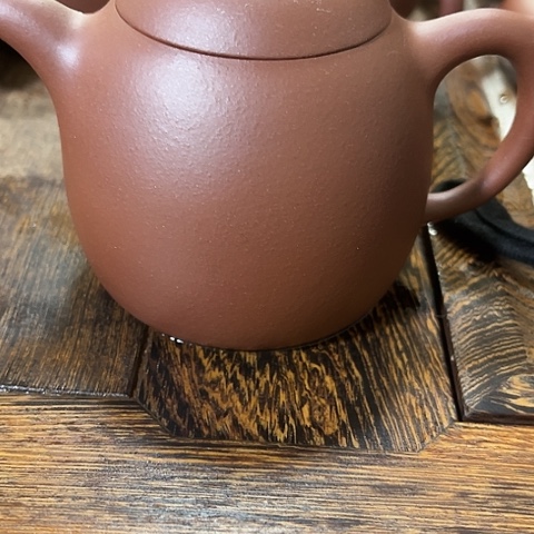 紫砂茶壶老紫泥秦权230c c