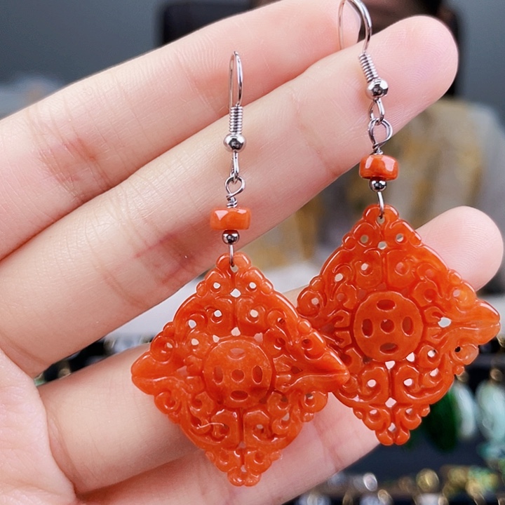 翡翠耳饰未镶嵌饰品