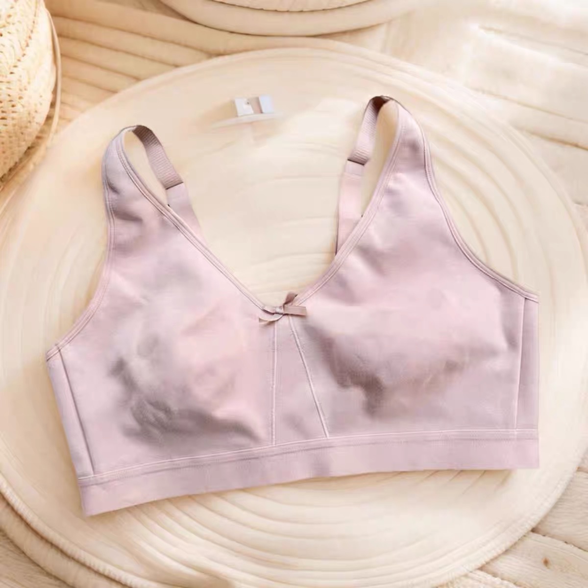 （巨显瘦）超薄大胸不聚拢内衣无侧骨