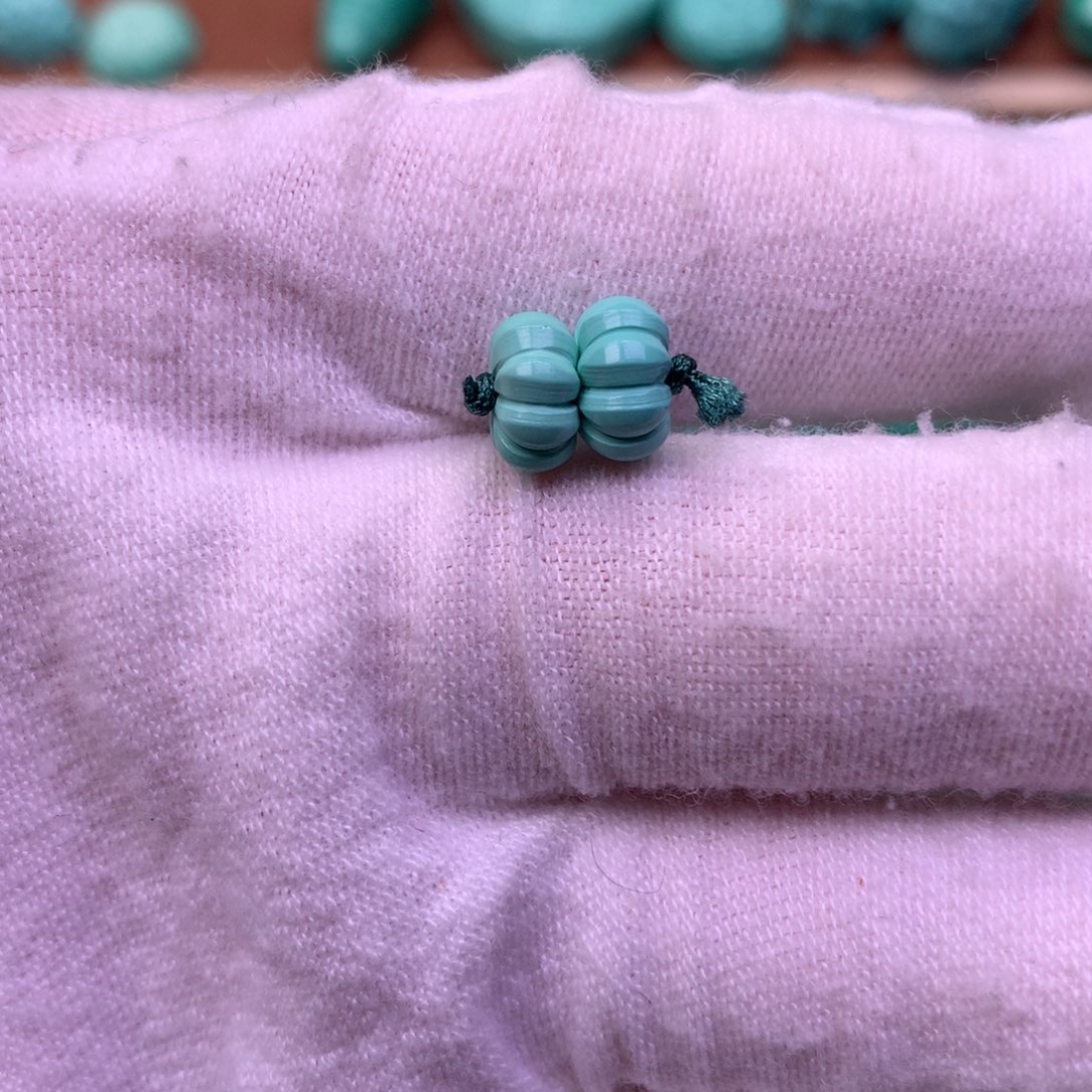 西***凉原生态散珠配珠瓜珠隔珠一对卡8