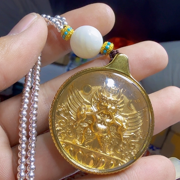 花岗石铁合金大鹏鸟挂件