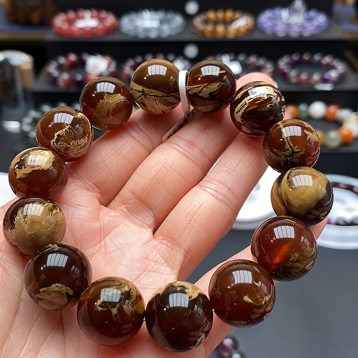 琥珀手链未镶嵌手链