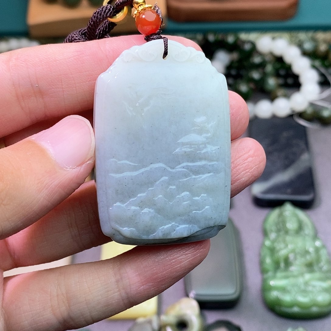 和田玉未镶嵌颈饰