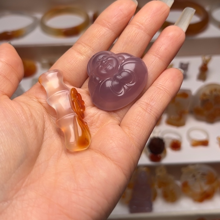 小***～玛瑙/玉髓合金吊坠