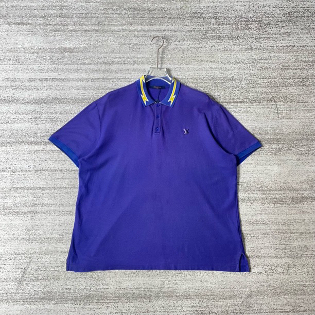 99新 LouisVuitton/路易威登 纯色休闲Polo衫/XXL码/#9588