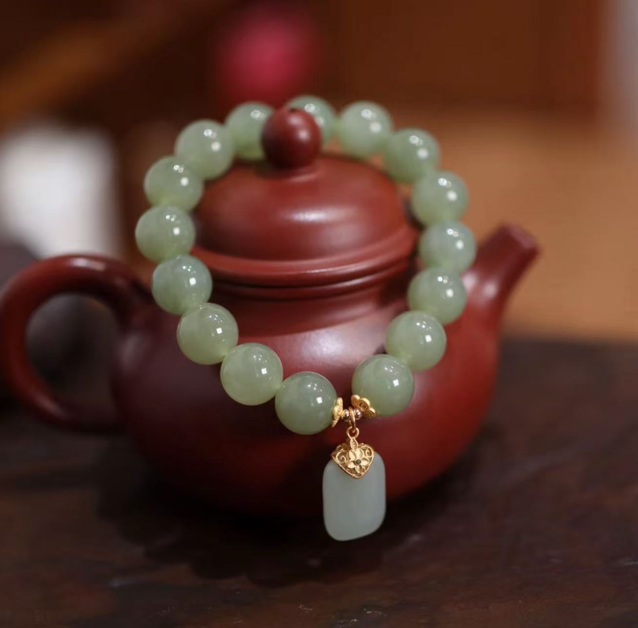 A561 绿色的精美手串 高端手串 好看的手串 -（无礼盒）OOO非宝石