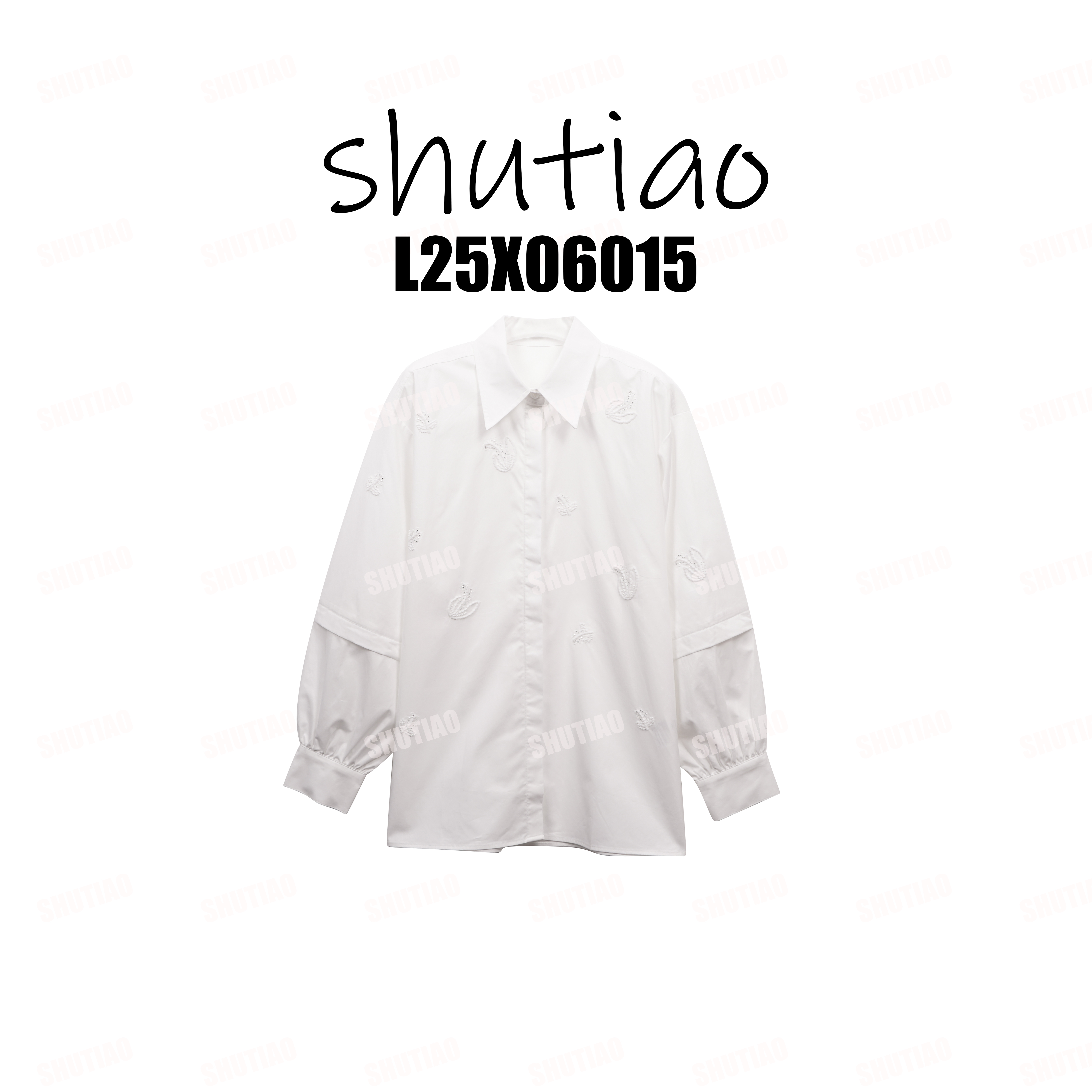 【SHUTIAO】2025冬季：新款小众设计款衬衫L25X06015