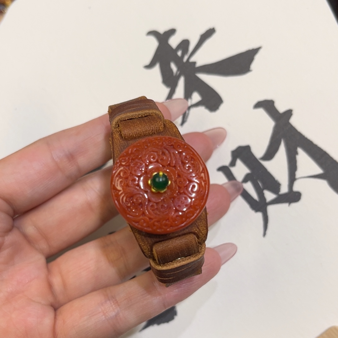 翡翠未镶嵌吊坠(赠链)代编织