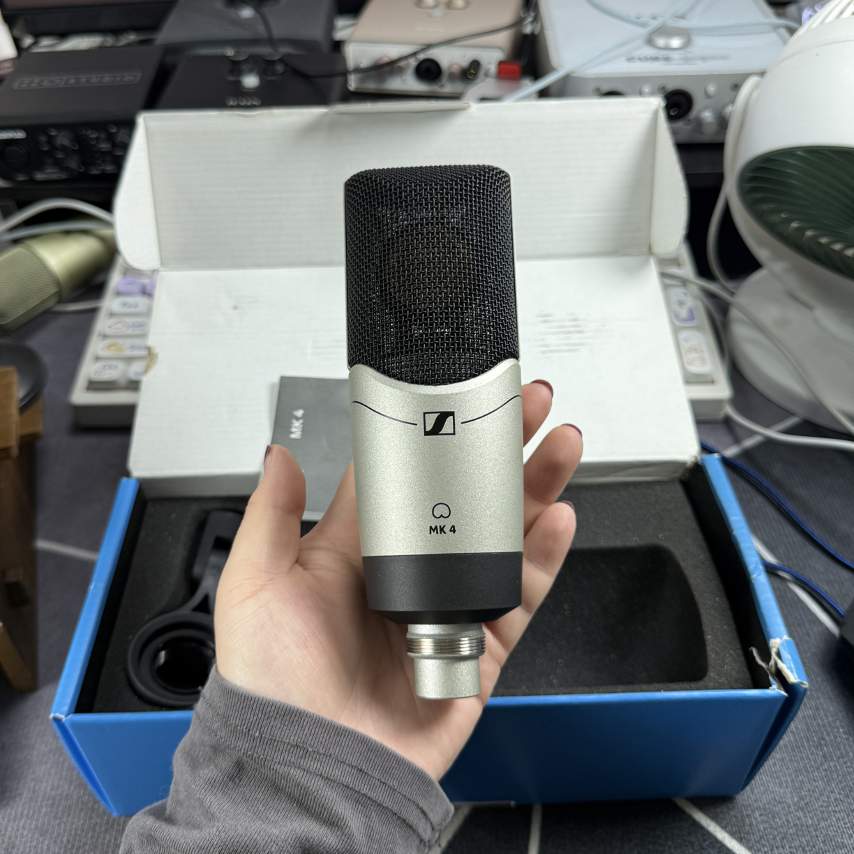 95新  森海塞尔mk4电容麦带包装，正品无质量问题不退不换