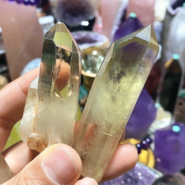 【闪购商品】紫晶珠宝半成品银S925镶嵌两个