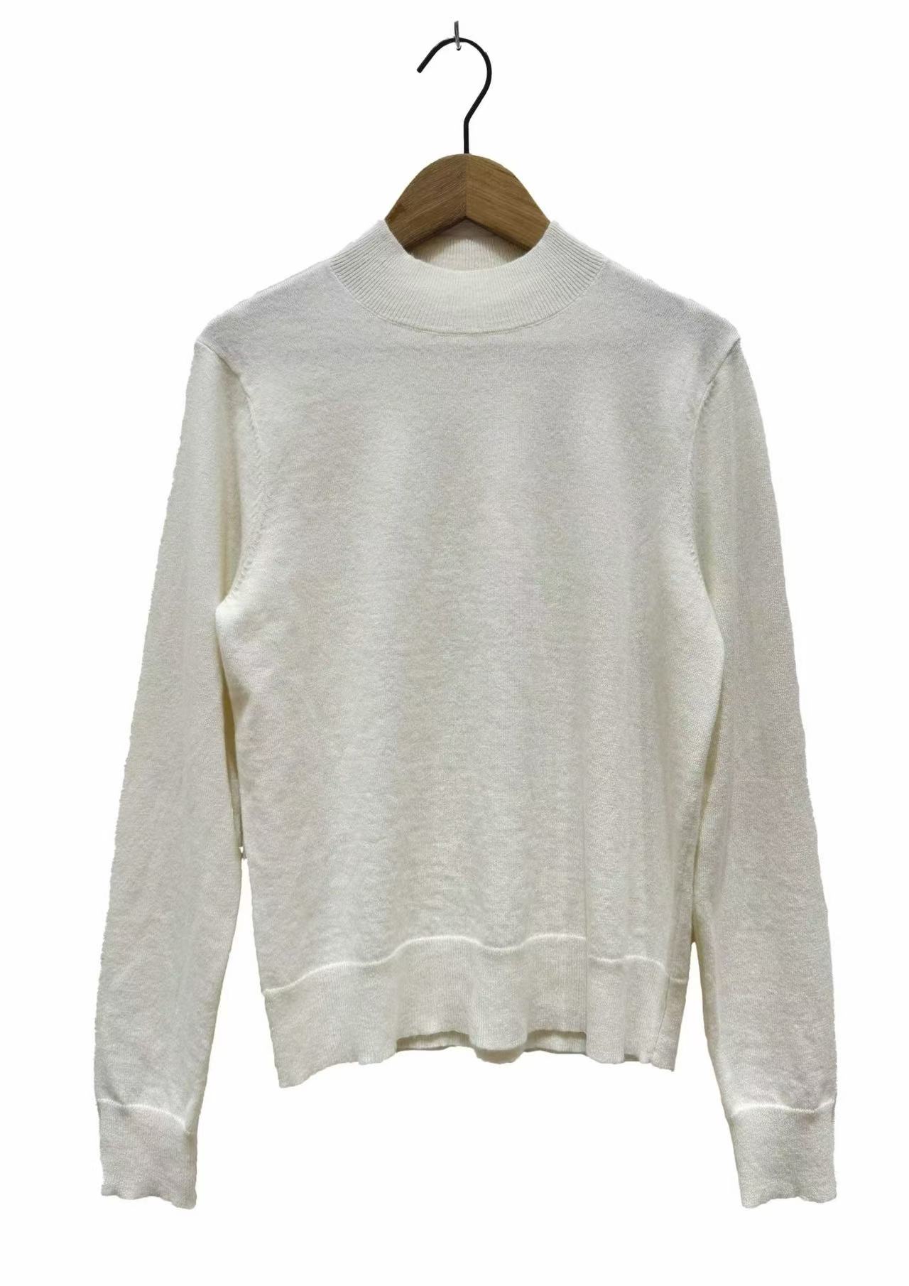 山山家-左岸迷香【长袖针织】Z25FW7506羊绒纯色打底衫套头立领简约