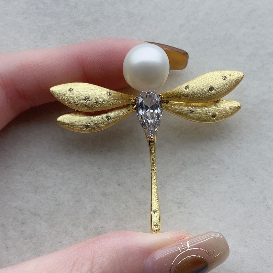 胸针15未镶嵌海水珍珠