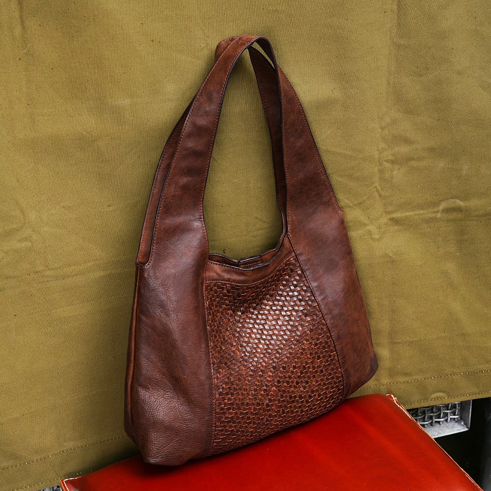 制道手工皮具经典斜挎包单肩包14165