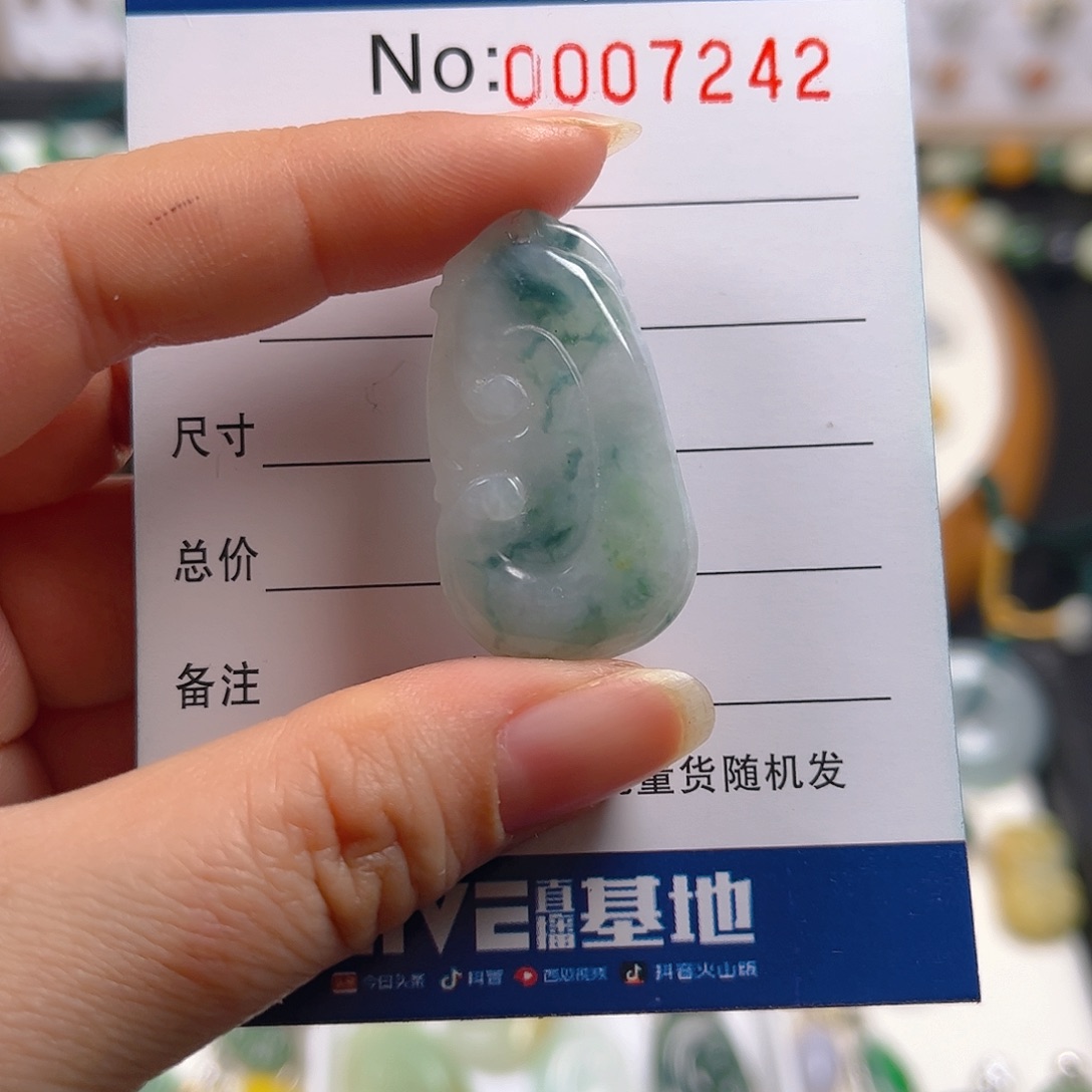 【闪购商品】翡翠颈饰未镶嵌嘉*吊坠
