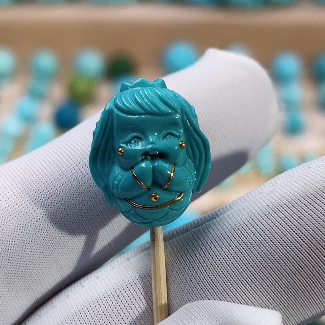 绿松石珠宝奇石未镶嵌