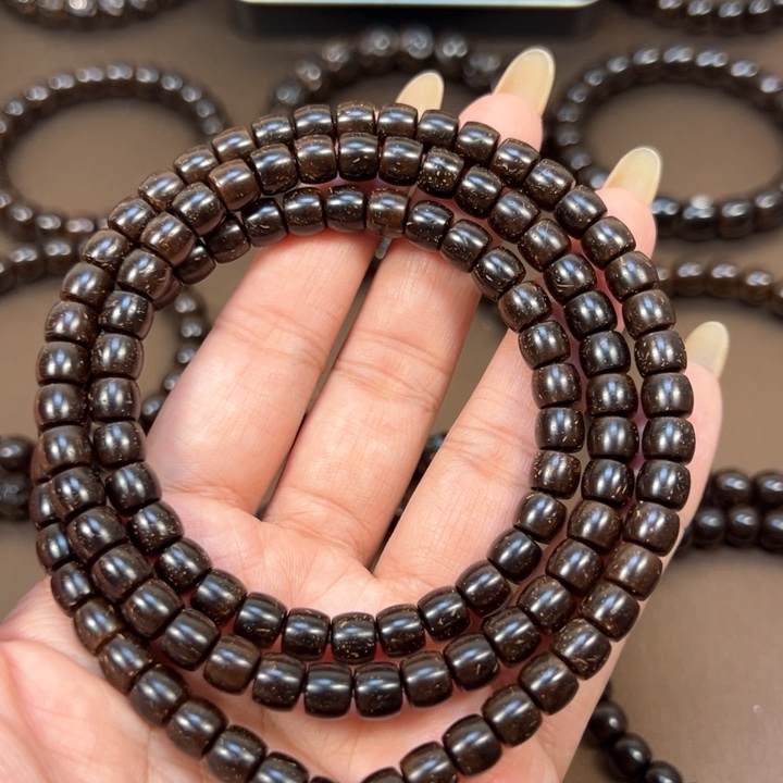 椰蒂手串76直切108颗一物一图椰蒂