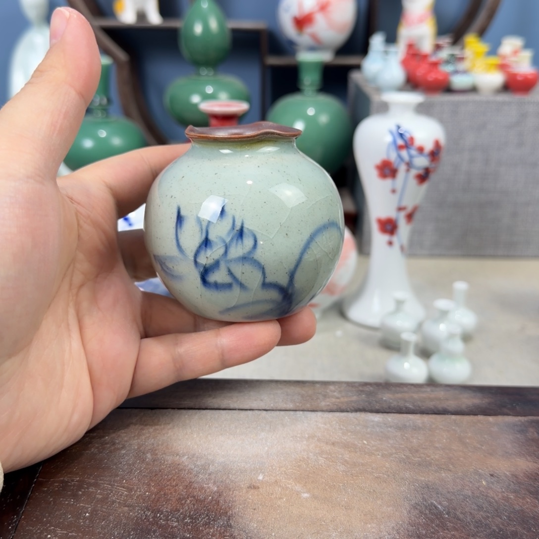 陶瓷手工小花器摆件
