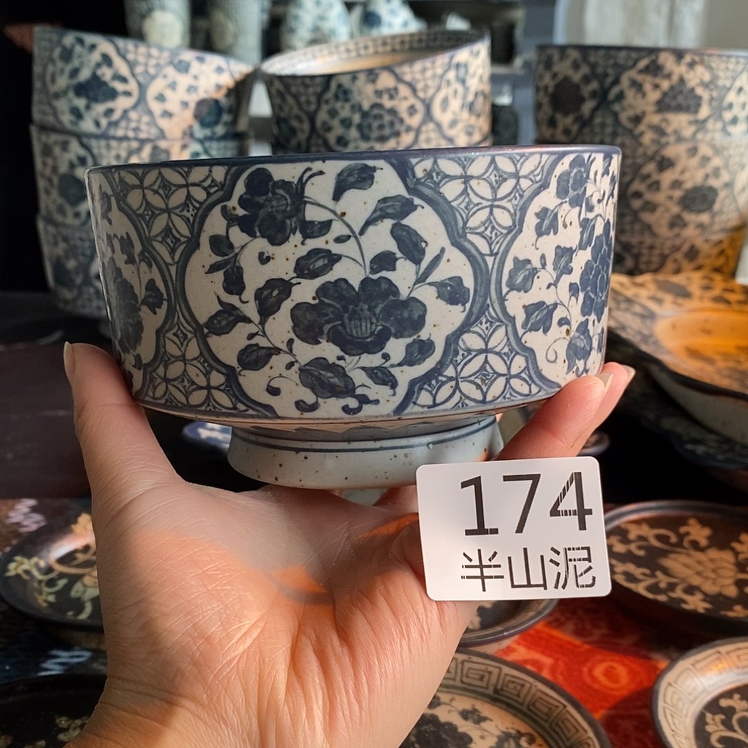 陶手工手绘青花高温陶瓷