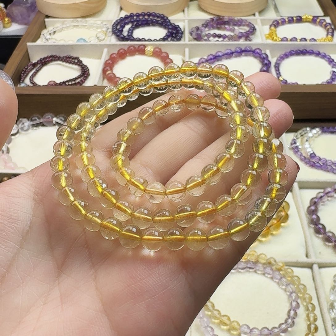 水晶手链未镶嵌金发晶