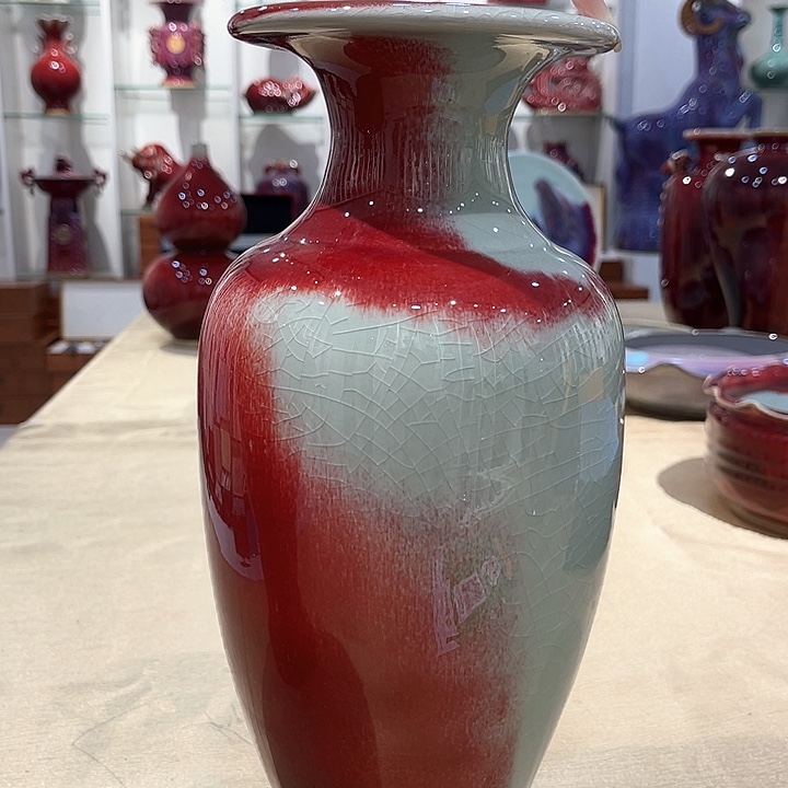 钧瓷摆件，钧瓷摆件