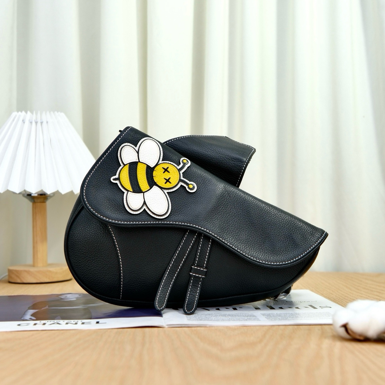 99新 DIOR/迪奥 8377 迪奥 saddle 黑色夹克外套