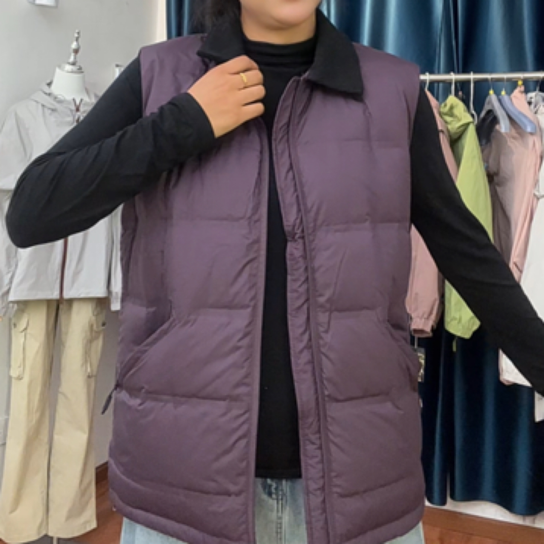 翻领保暖马甲男女士休闲情侣衣内充宇容服