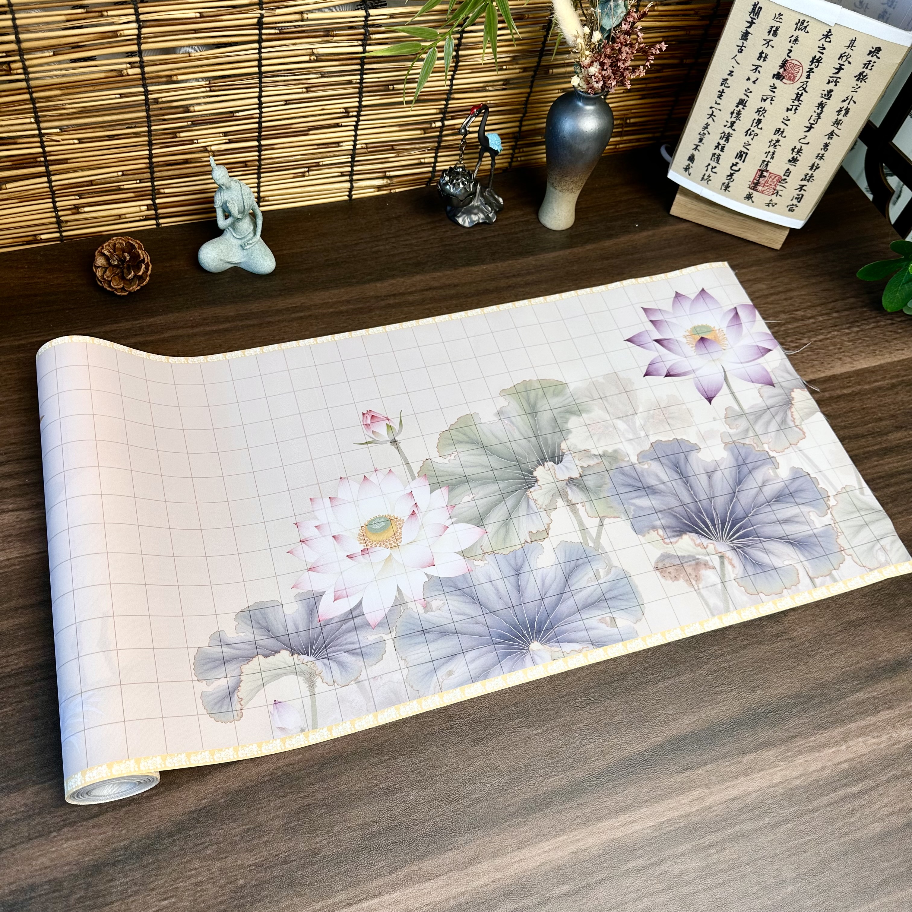 【白鹭荷花】绢布不洇墨书写细腻流畅练字