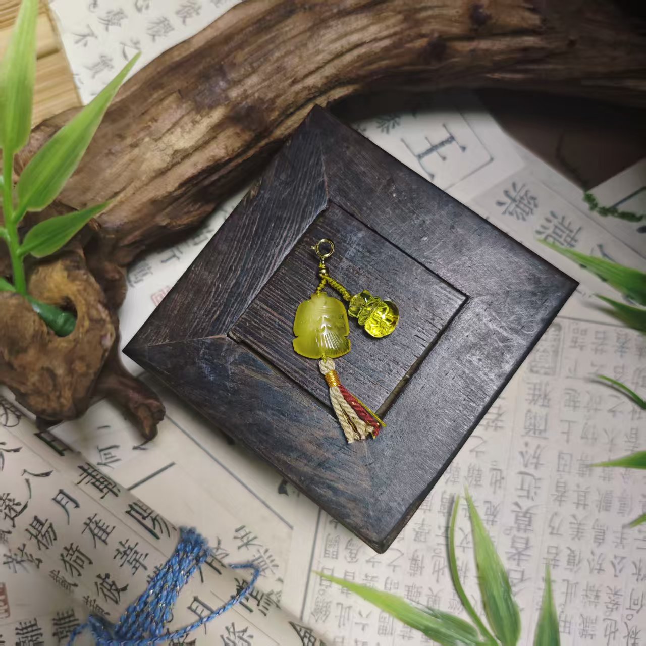 ZBG2908连年有鱼福袋蜜蜡小滴流(珠宝多样性发其一）