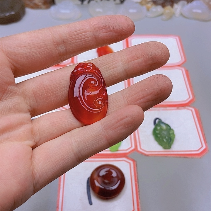 【闪购商品】未镶嵌玛瑙/玉髓珠宝半成品泽***0