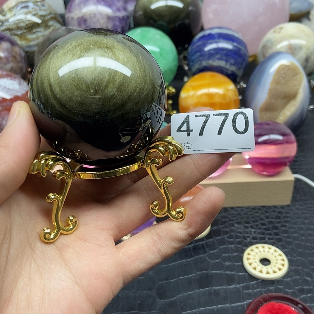 水晶摆件未镶嵌九*福摆件