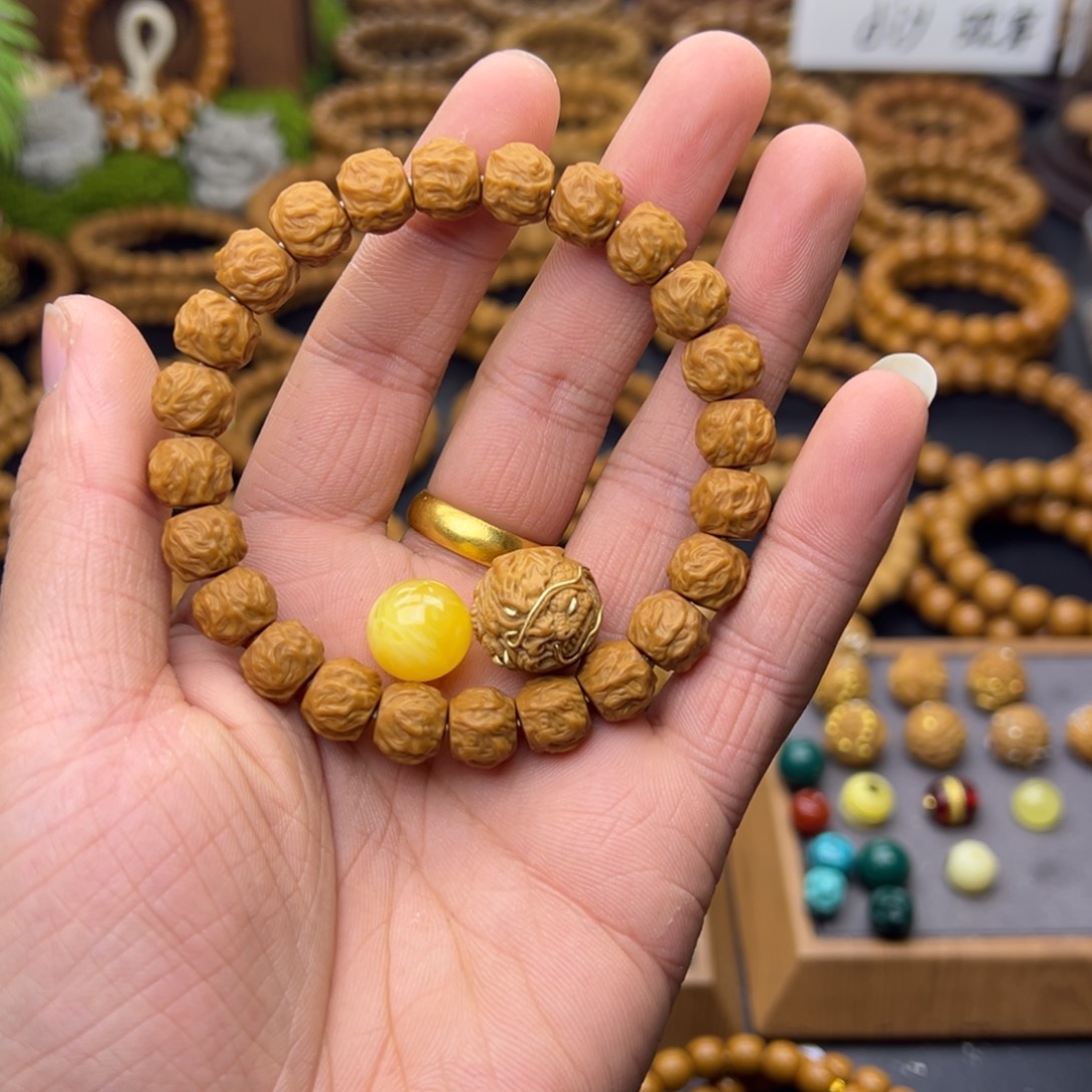 为***斗吊坠猴头核桃龙蛇单颗➕龙蛇串