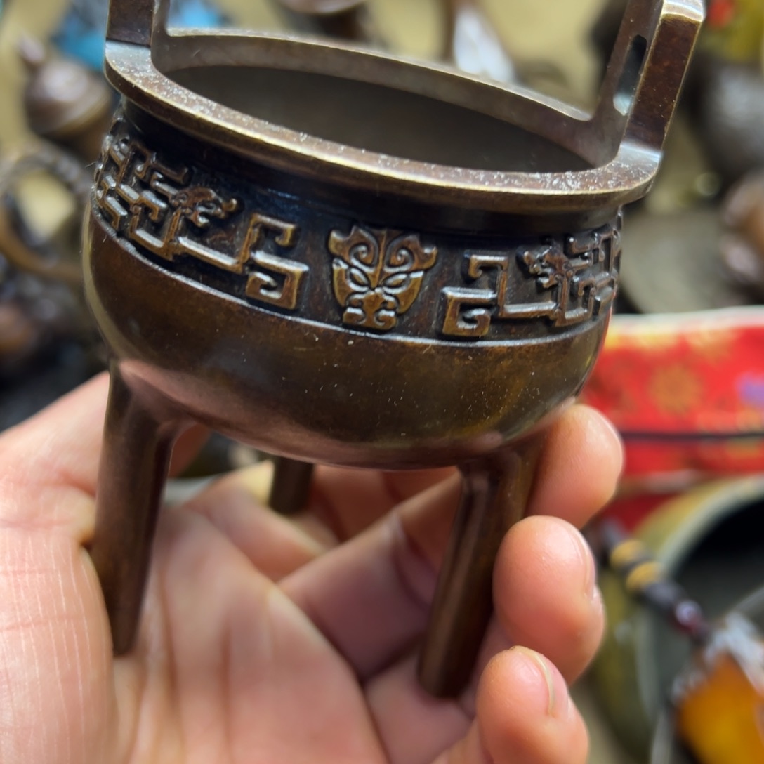 铜摆件欢迎欢迎你