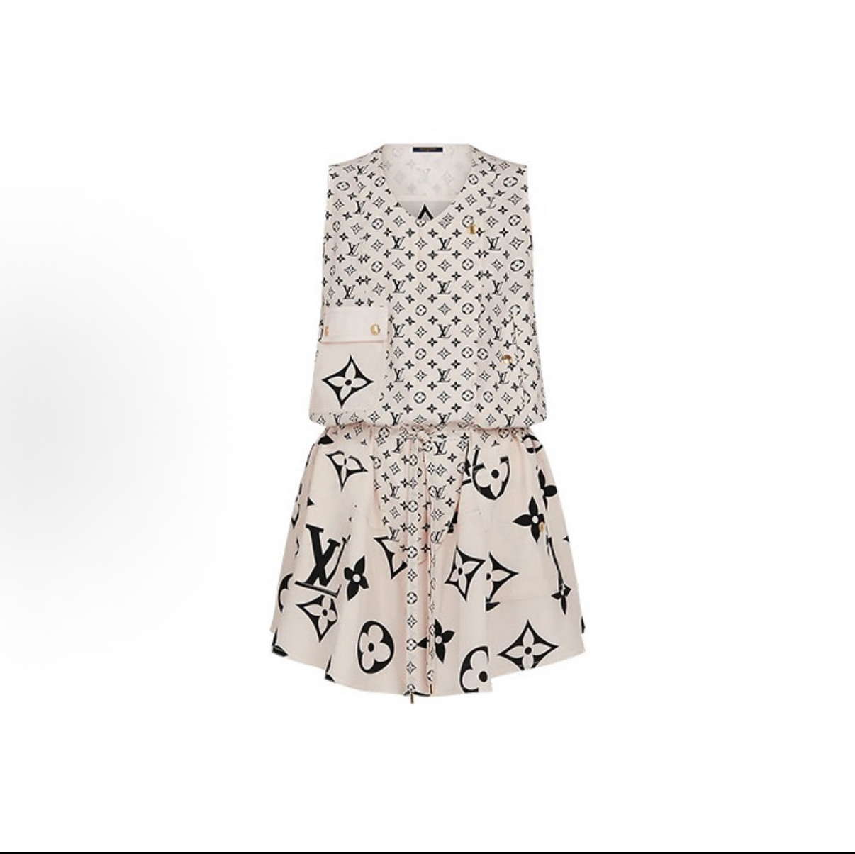 未使用 LouisVuitton/路易威登 CZF1765/满印连衣裙/尺码40码