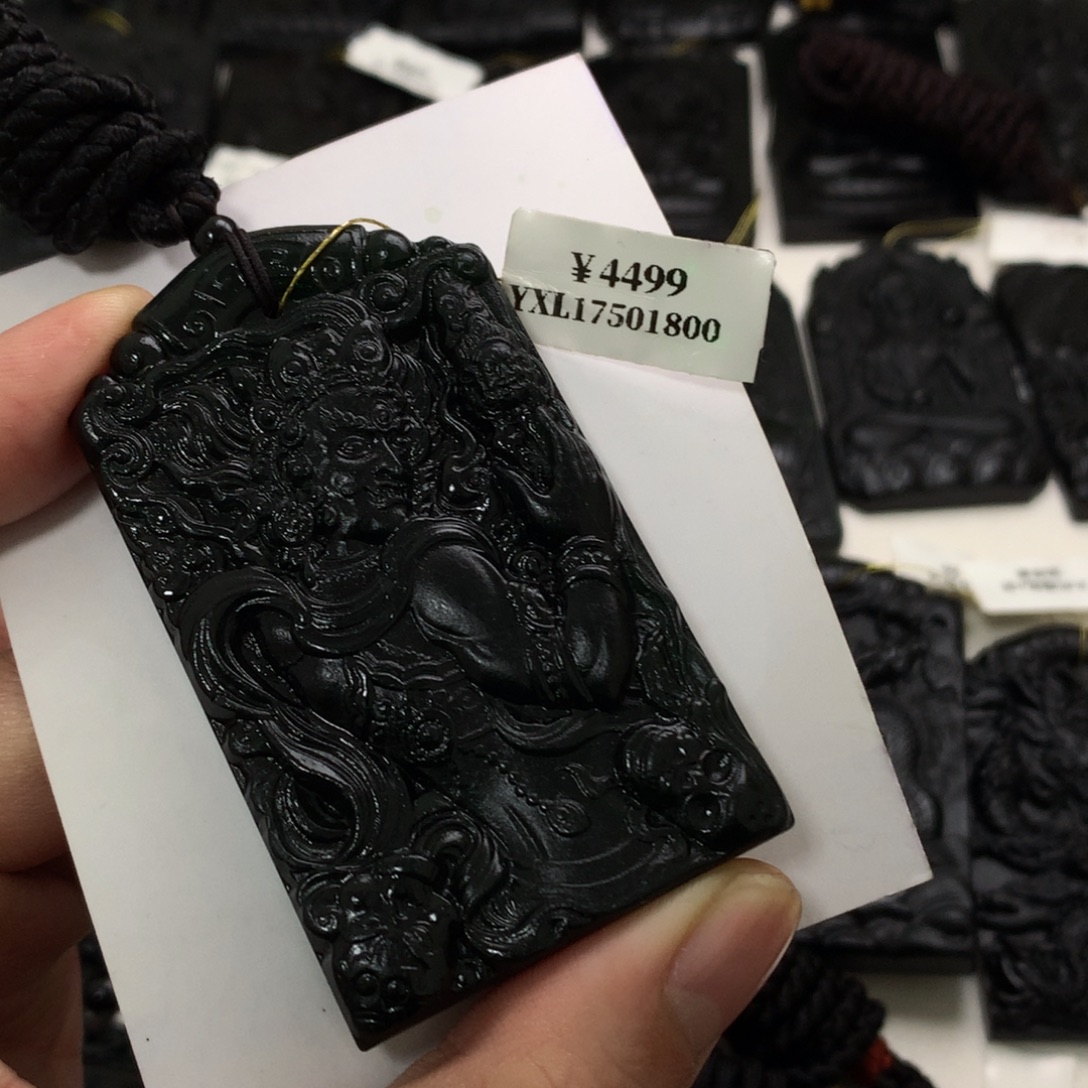 雨***将天然a货钢琴黑挂件