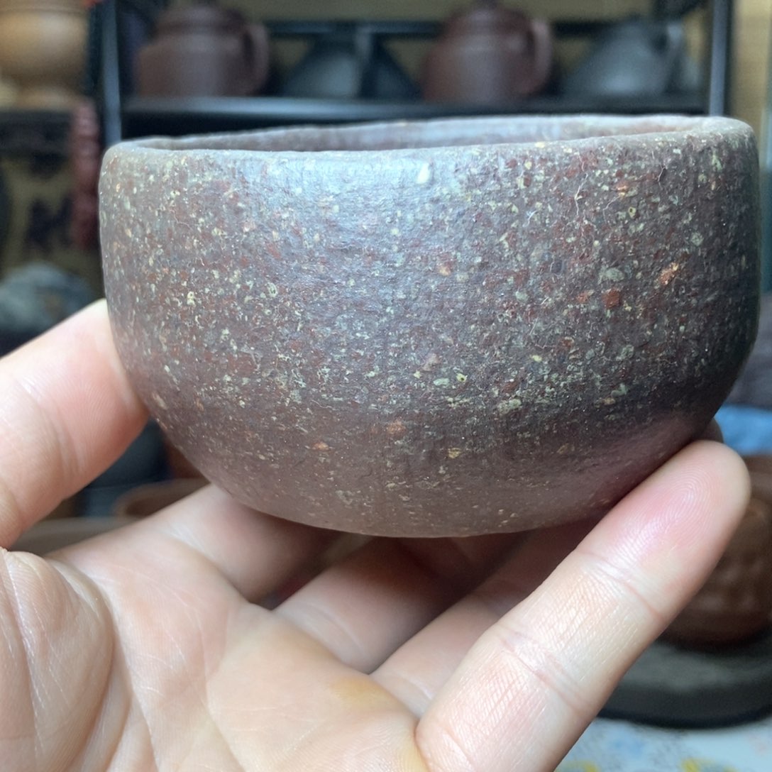 茶杯紫砂八目粗砂手工料全手工主人杯170毫升