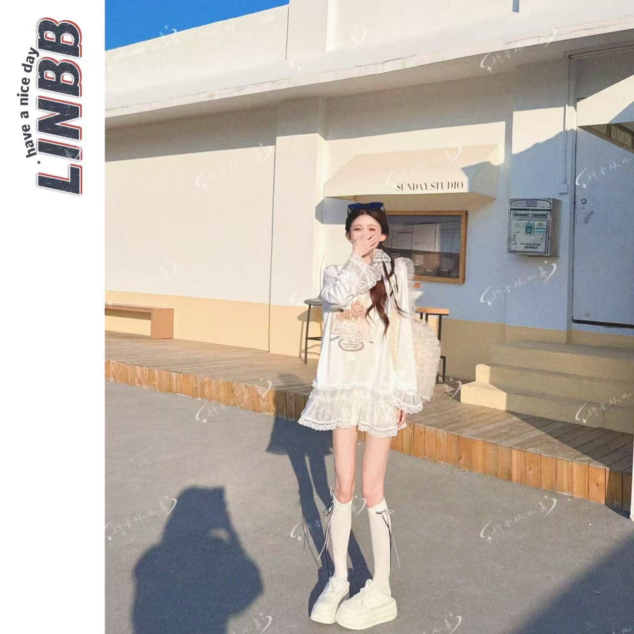 林北鼻-【0-50】 韩单夏日显瘦温柔气质衬衫