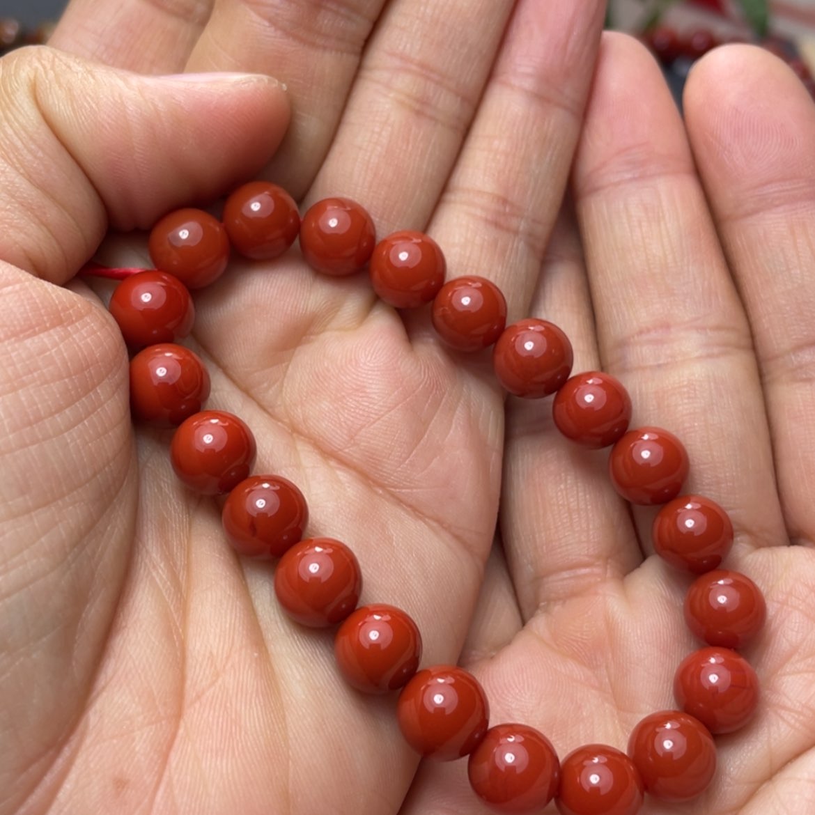 【闪购商品】未镶嵌原矿手串南红玛瑙呼**啦  9