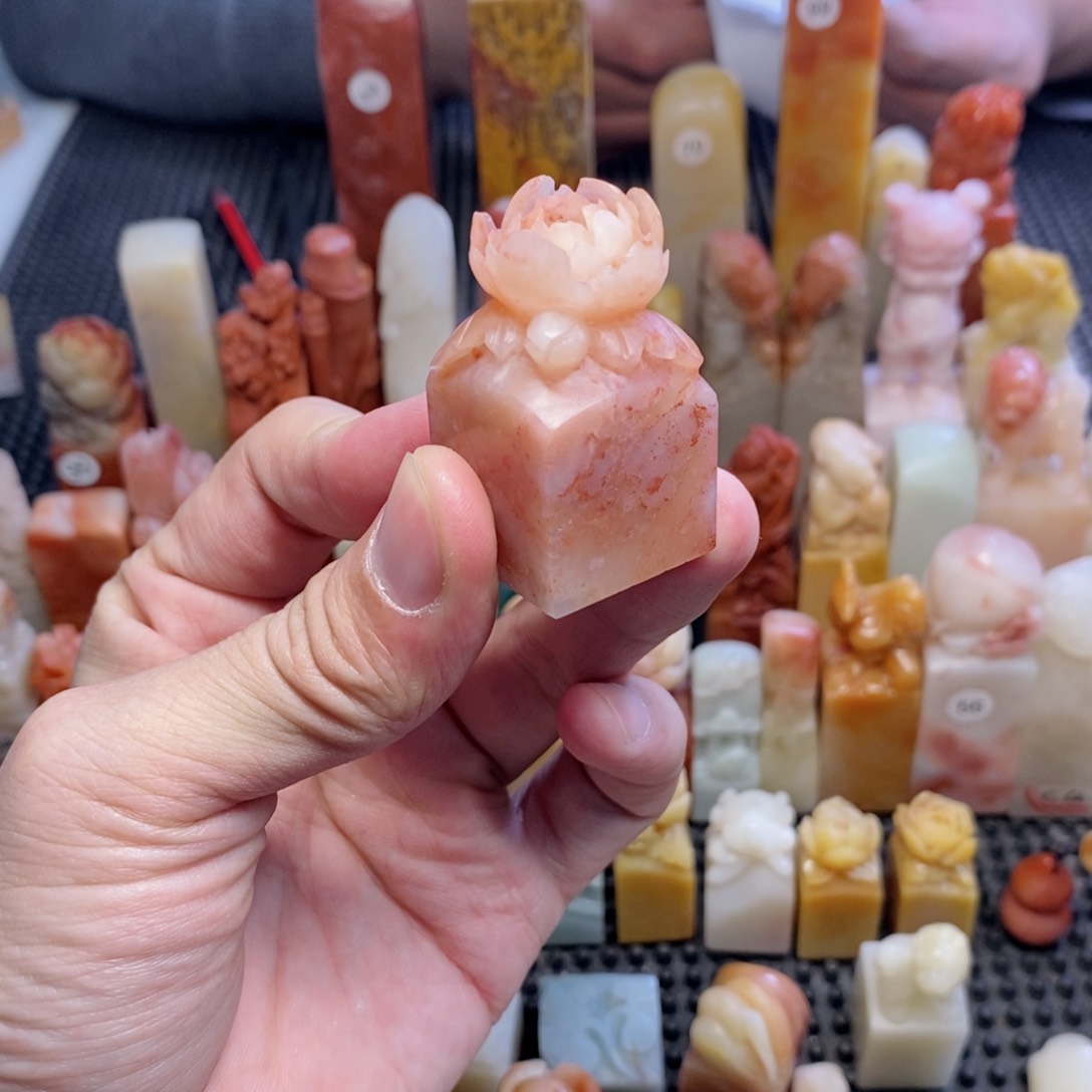 寿山石印石茶**香手工篆刻