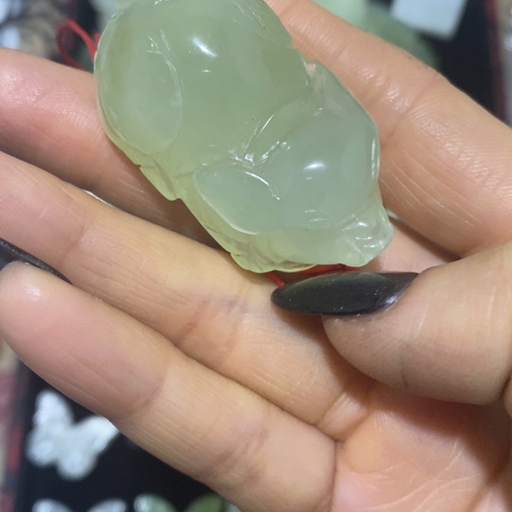 蛇纹石玉合金颈饰