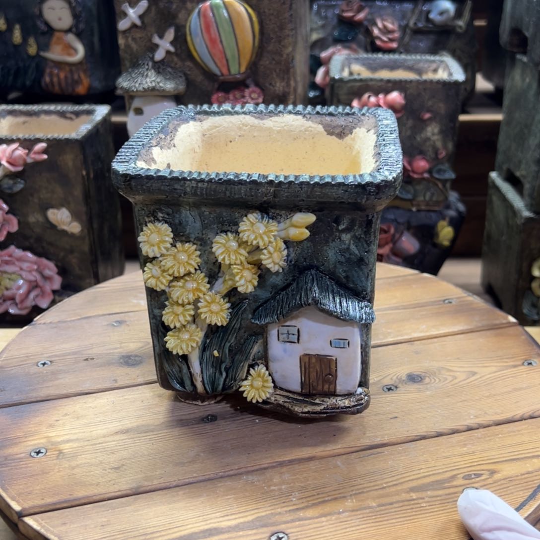 红陶青藤多肉花盆