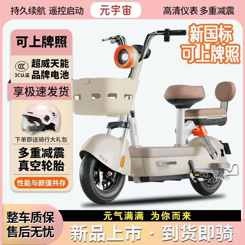 新国标可上牌电动车小型成人代步车电动自行车48V轻便车男女适用