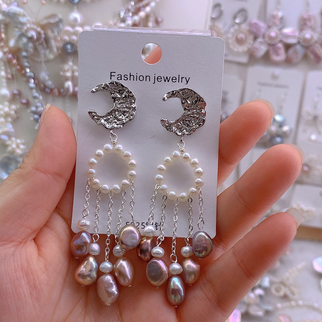 大***闲淡水珍珠耳环未镶嵌