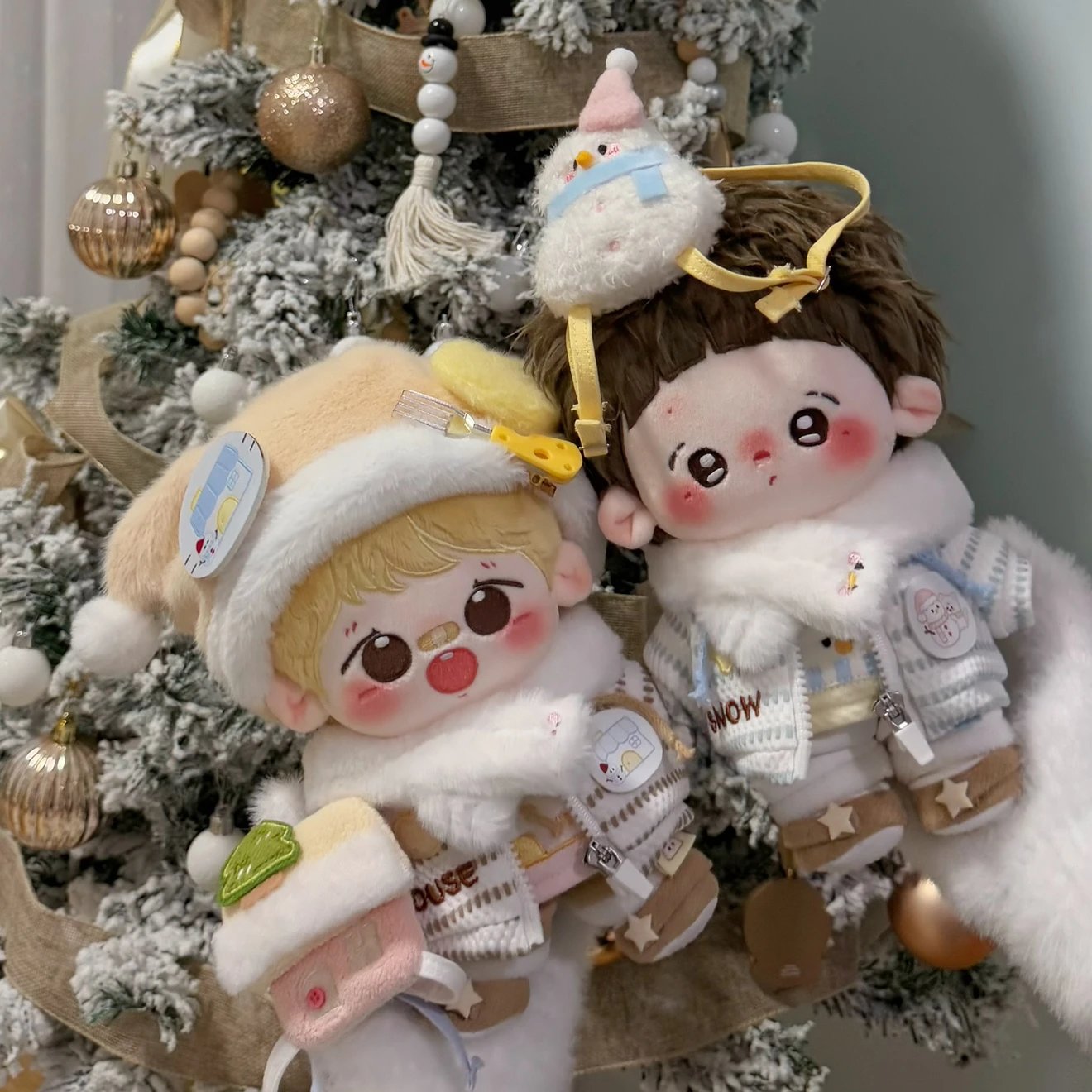 黄油乐享家雪花酥(雪人&雪房子) 20cm棉花娃娃娃衣 无属性